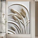 3D Minimalist Wheat Wall Art - Tailored Canvases - Flyclothing LLC