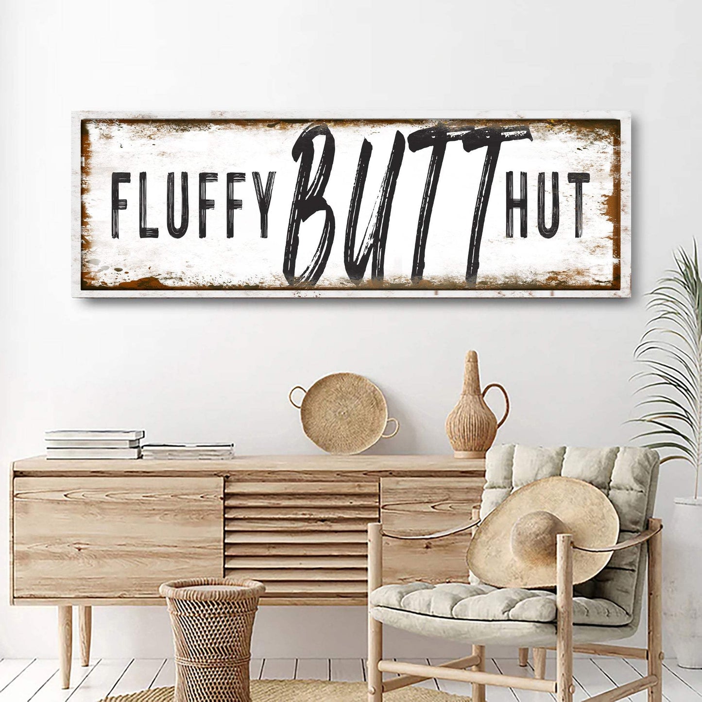 Fluffy Butt Hut Chicken Coop Sign - Tailored Canvases - Flyclothing LLC