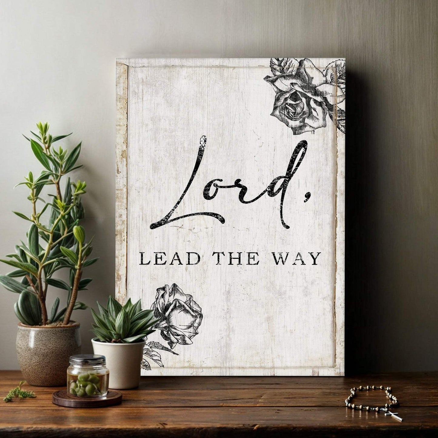 Lord Lead The Way Faith Sign - Tailored Canvases - Flyclothing LLC