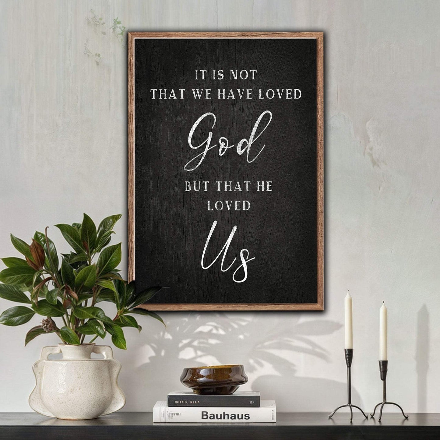 1 John 4:10 Faith Sign VI - Tailored Canvases - Flyclothing LLC
