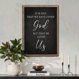 1 John 4:10 Faith Sign VI - Tailored Canvases - Flyclothing LLC