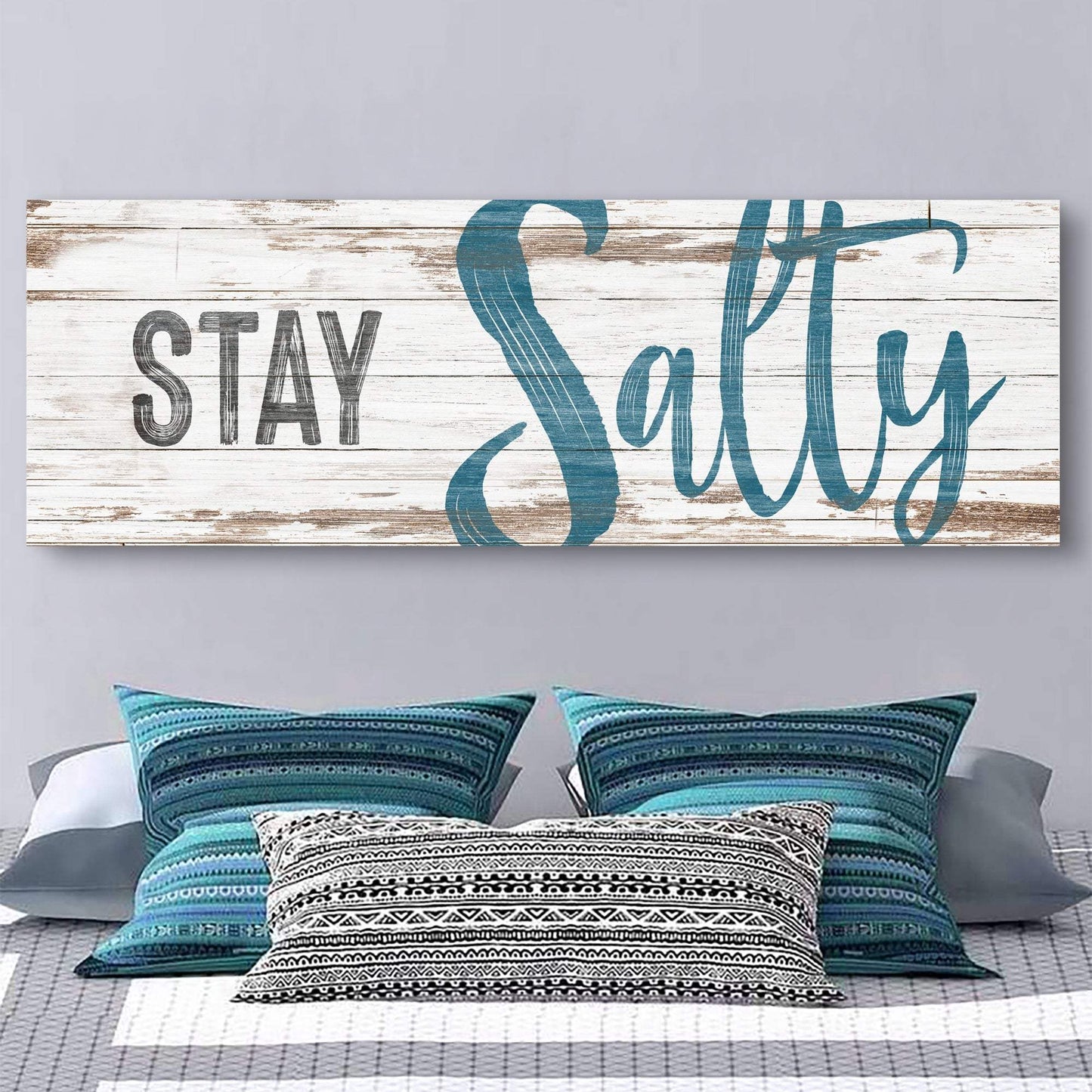 Stay Salty Coastal Sign VIII - Tailored Canvases - Flyclothing LLC