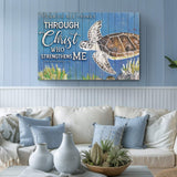 I Can Do All Things Through Christ Who Strengthens Me Faith Sign IV - Tailored Canvases - Flyclothing LLC