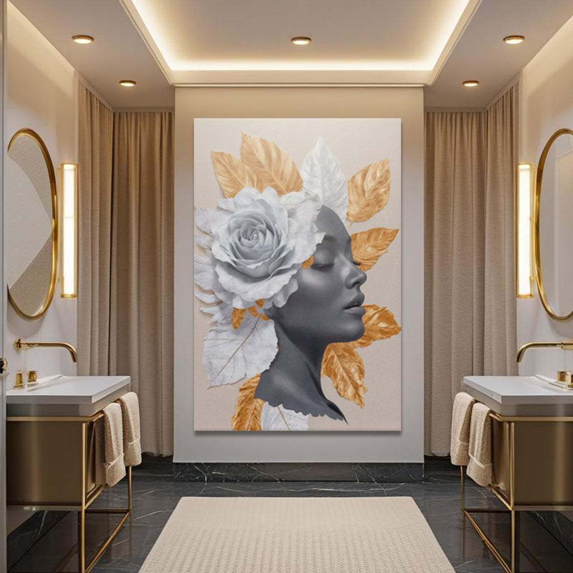 Floral Majesty Wall Art IV - Tailored Canvases - Flyclothing LLC