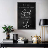 1 John 4:10 Faith Sign V - Tailored Canvases - Flyclothing LLC