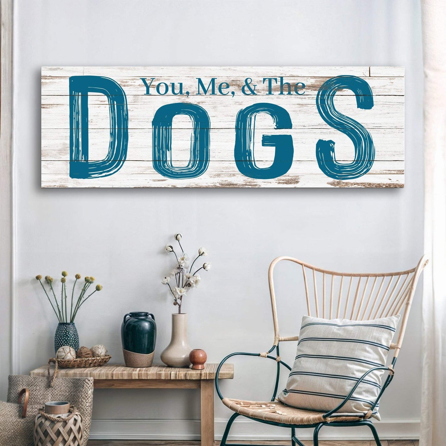 You, Me And The Dogs Sign V - Tailored Canvases - Flyclothing LLC