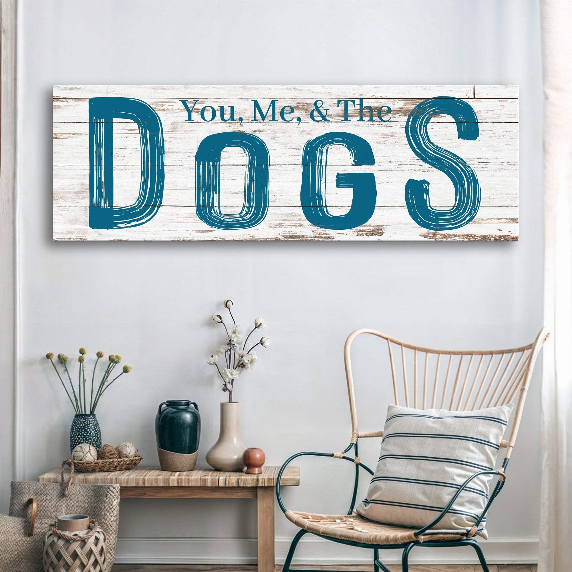 You, Me And The Dogs Sign V - Tailored Canvases - Flyclothing LLC
