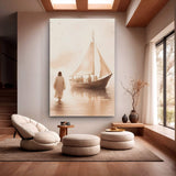 Jesus Christ Walking On Water Faith Wall Art VIII - Tailored Canvases - Flyclothing LLC