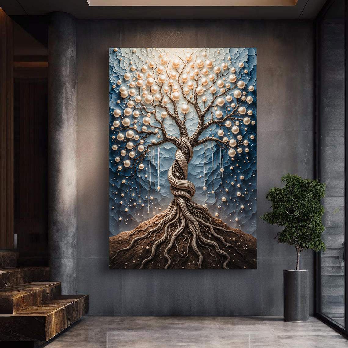 The Pearl Tree Wall Art - Tailored Canvases - Flyclothing LLC