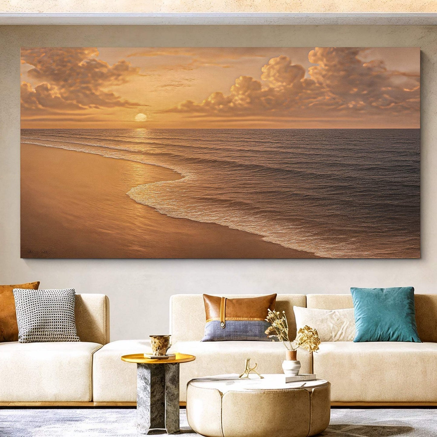 Beach Shoreline Coastal Wall Art VIII - Tailored Canvases - Flyclothing LLC