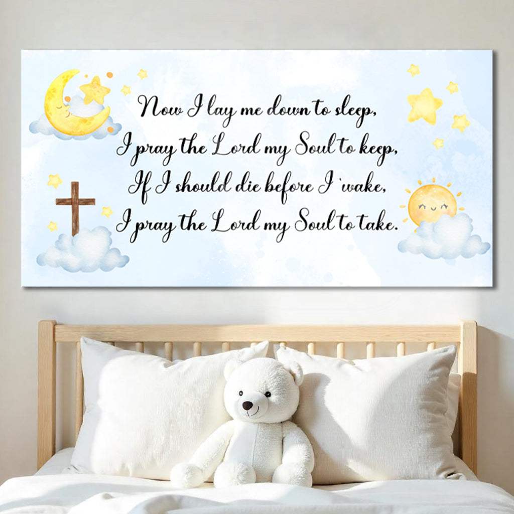 I Lay Me Down To Sleep Faith Sign II - Tailored Canvases - Flyclothing LLC