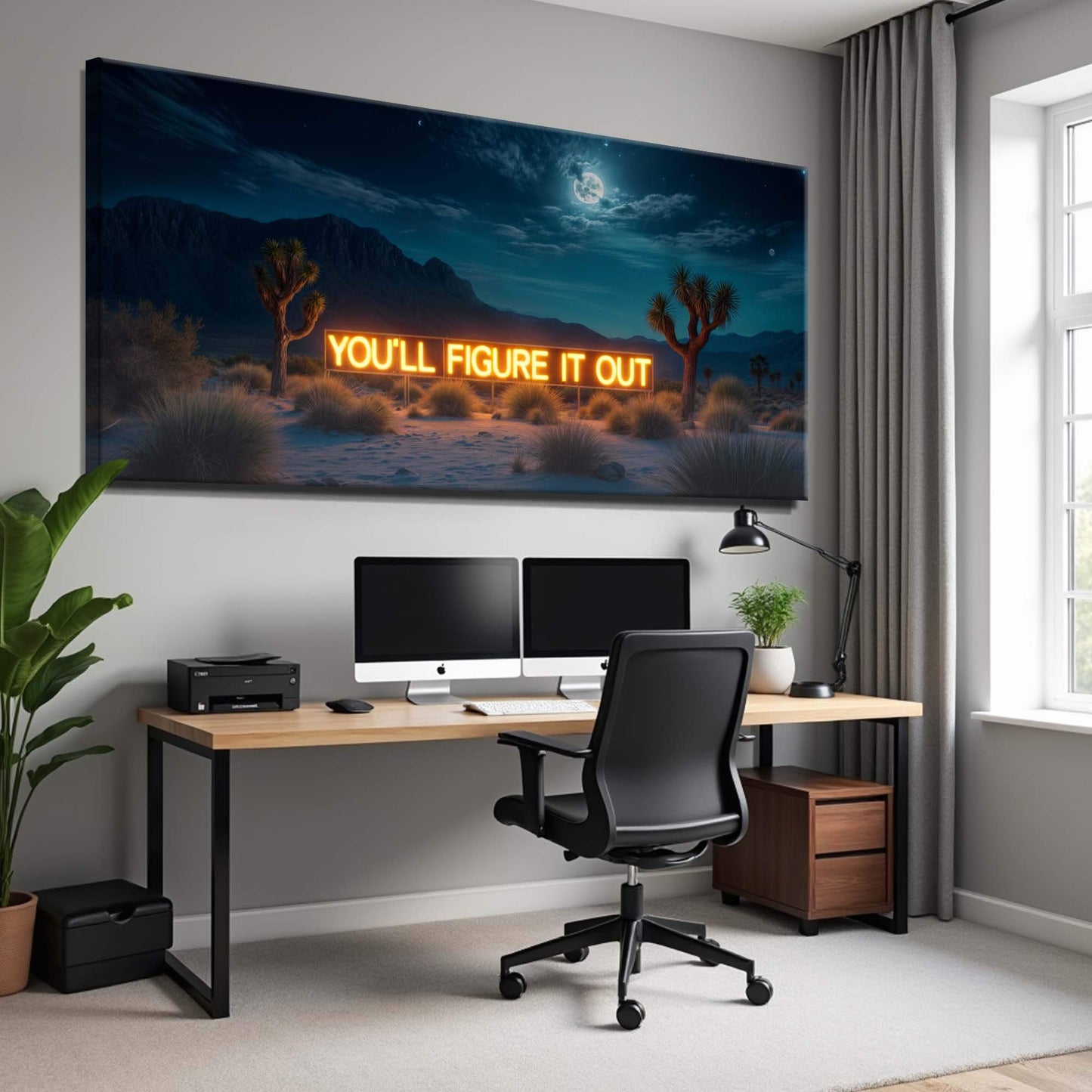 You'll Figure It Out Motivational Wall Sign - Tailored Canvases - Flyclothing LLC