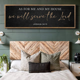 As For Me And My House We Will Serve The Lord Faith Sign III - Tailored Canvases - Flyclothing LLC