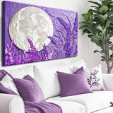 3D Lavander Moon Wall Art - Tailored Canvases - Flyclothing LLC