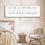 Proverbs 3:5-6 Faith Wall Sign - Tailored Canvases - Flyclothing LLC