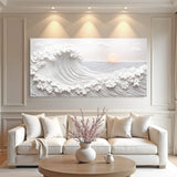 Ocean Waves Abstract Wall Art - Tailored Canvases - Flyclothing LLC