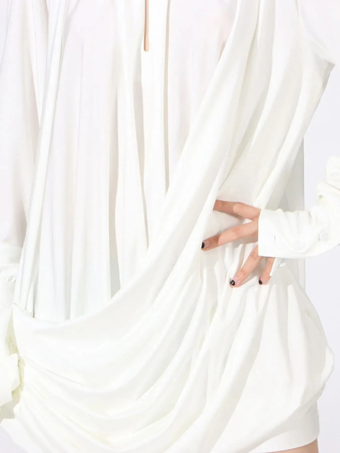 Ruched Long Sleeve Mini Dress - Trendsi - Flyclothing LLC