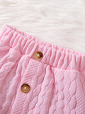 Children's Lace Detail Top and Skirt Set - Trendsi
