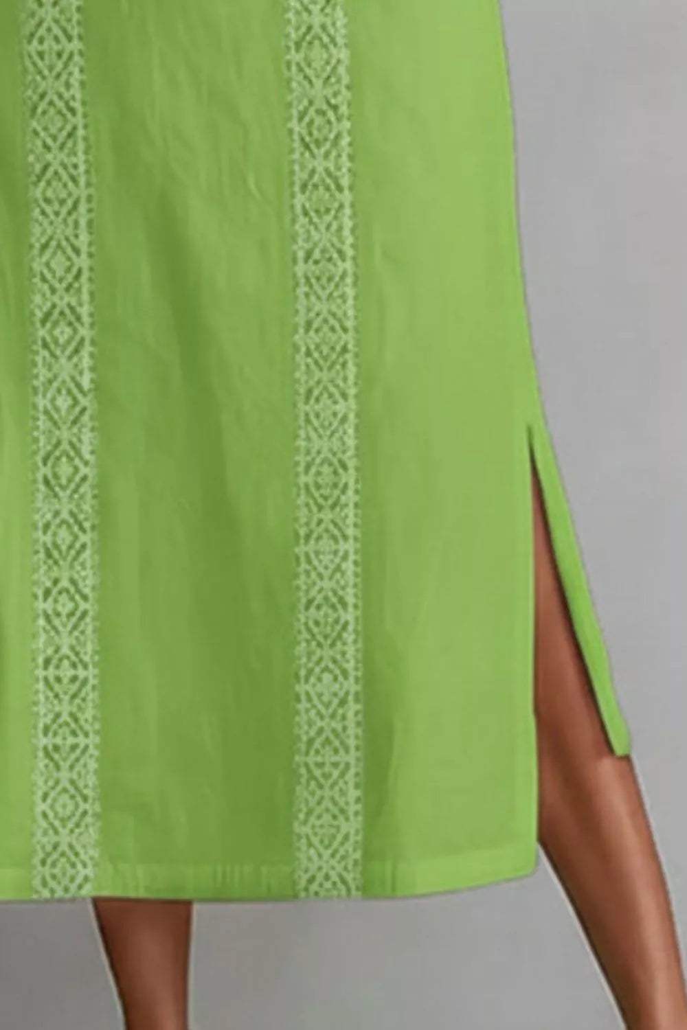Sleeveless Side Slit Dress with Pockets - Trendsi - Flyclothing LLC