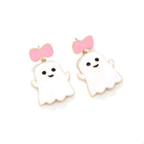 Halloween Ghost Dangle Earrings with Bow - Trendsi - Flyclothing LLC