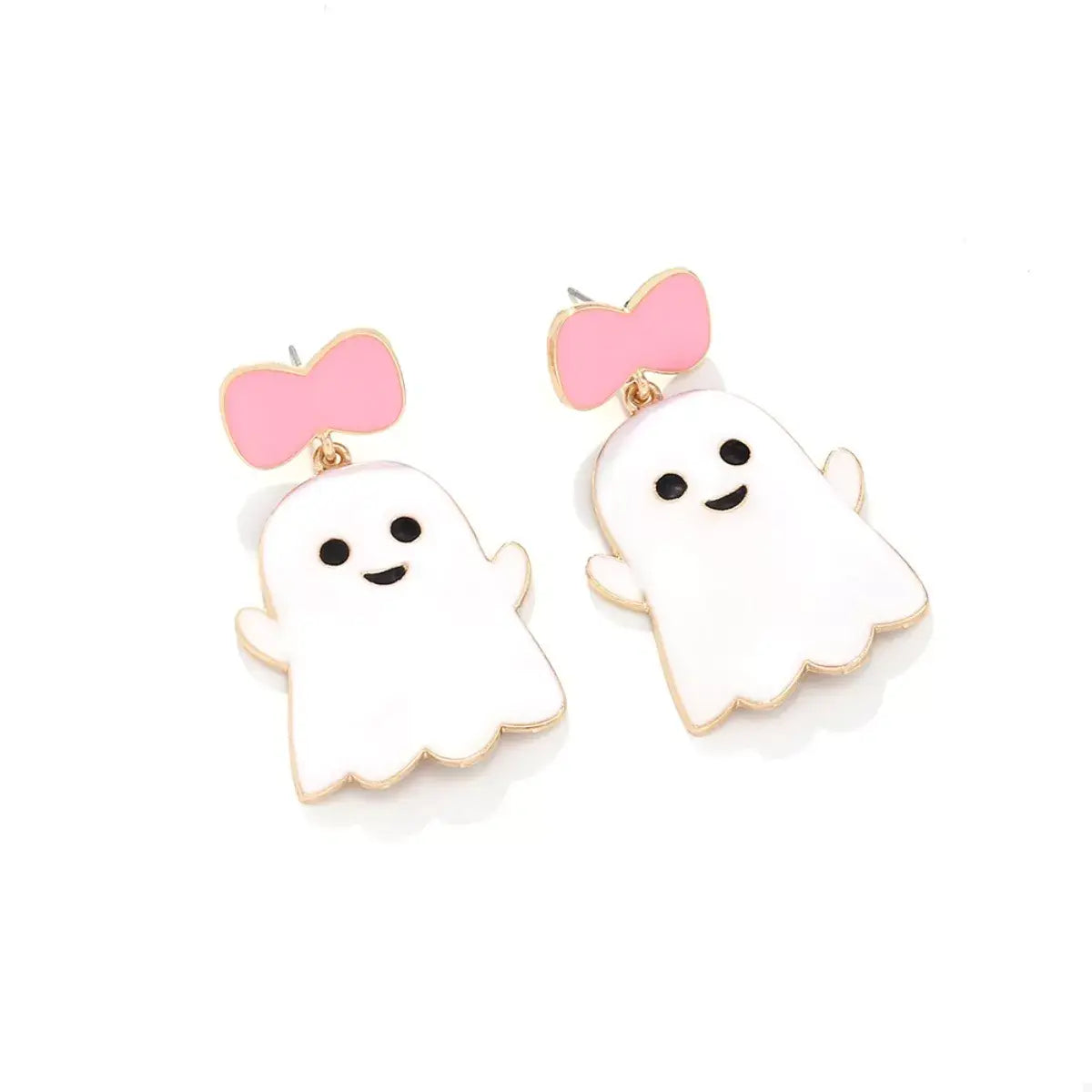 Halloween Ghost Dangle Earrings with Bow - Trendsi - Flyclothing LLC