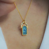 18K Gold-Plated Titanium Steel Pendant Necklace - Trendsi - Flyclothing LLC
