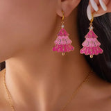 Christmas Tree Dangle Earrings - Trendsi - Flyclothing LLC
