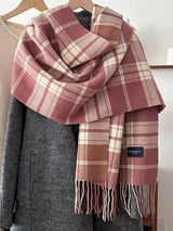 Classic Fringe Plaid Scarf - Trendsi - Flyclothing LLC