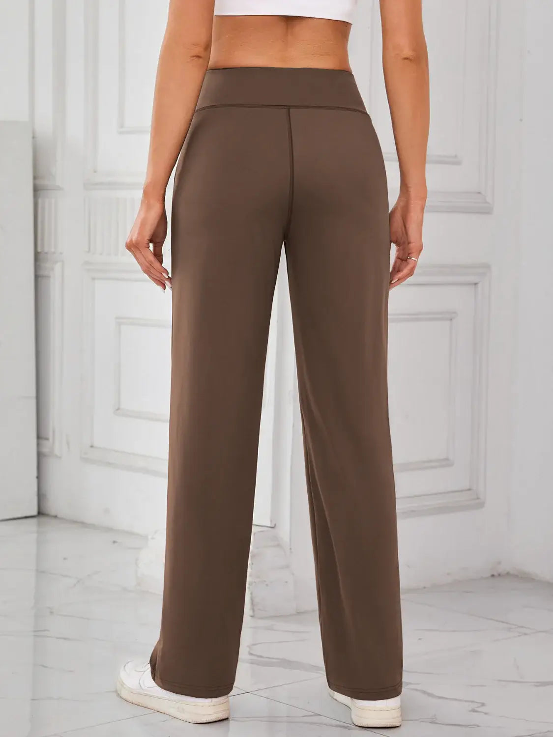 Lovelet High Waist Active Pants with Pockets - Trendsi - Flyclothing LLC