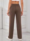 Lovelet High Waist Active Pants with Pockets - Trendsi - Flyclothing LLC