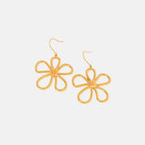 18K Gold-Plated Flower Earrings - Trendsi - Flyclothing LLC