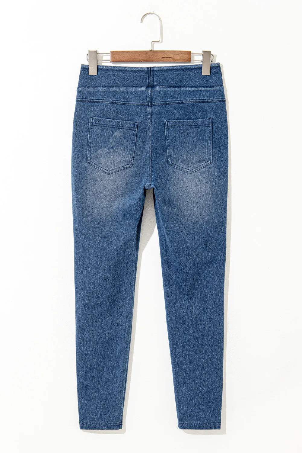 High Waist Skinny Jeans - Trendsi - Flyclothing LLC