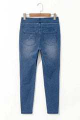 High Waist Skinny Jeans - Trendsi - Flyclothing LLC