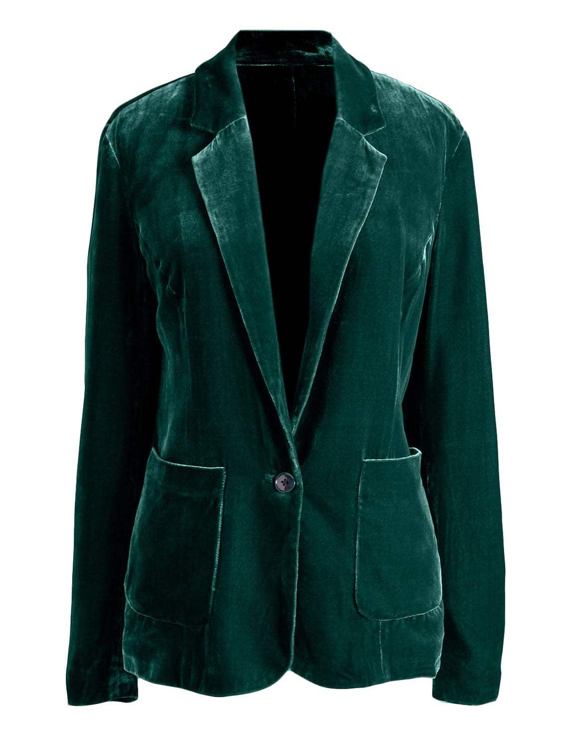 Pocketed Button Up Lapel Collar Blazer - Trendsi - Flyclothing LLC