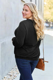 Basic Bae Full Size V-Neck Lantern Sleeve Top - Trendsi - Flyclothing LLC
