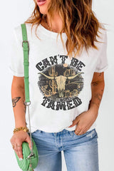 Graphic Round Neck Short Sleeve T-Shirt - Trendsi - Flyclothing LLC