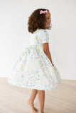 Spring Dandelion Floral S/S Pocket Twirl Dress - Mila & Rose ®