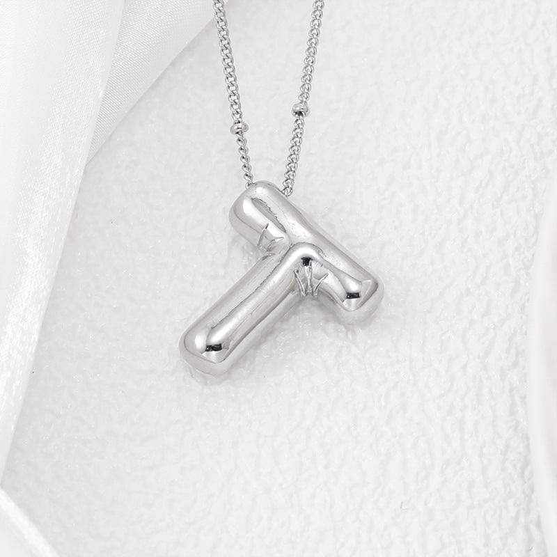 Copper Bubble Letter Pendant Necklace - Trendsi - Flyclothing LLC