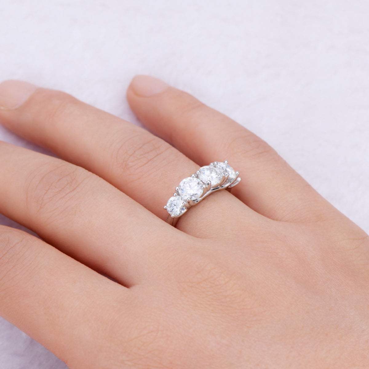 3.6 Carat Moissanite 925 Sterling Silver Ring - Trendsi - Flyclothing LLC