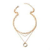 Three Layered Pendant Necklace - Trendsi - Flyclothing LLC