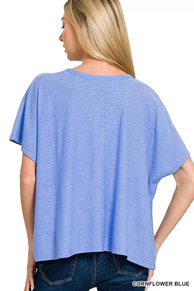Zenana Round Neck Short Sleeve T-Shirt - Trendsi - Flyclothing LLC