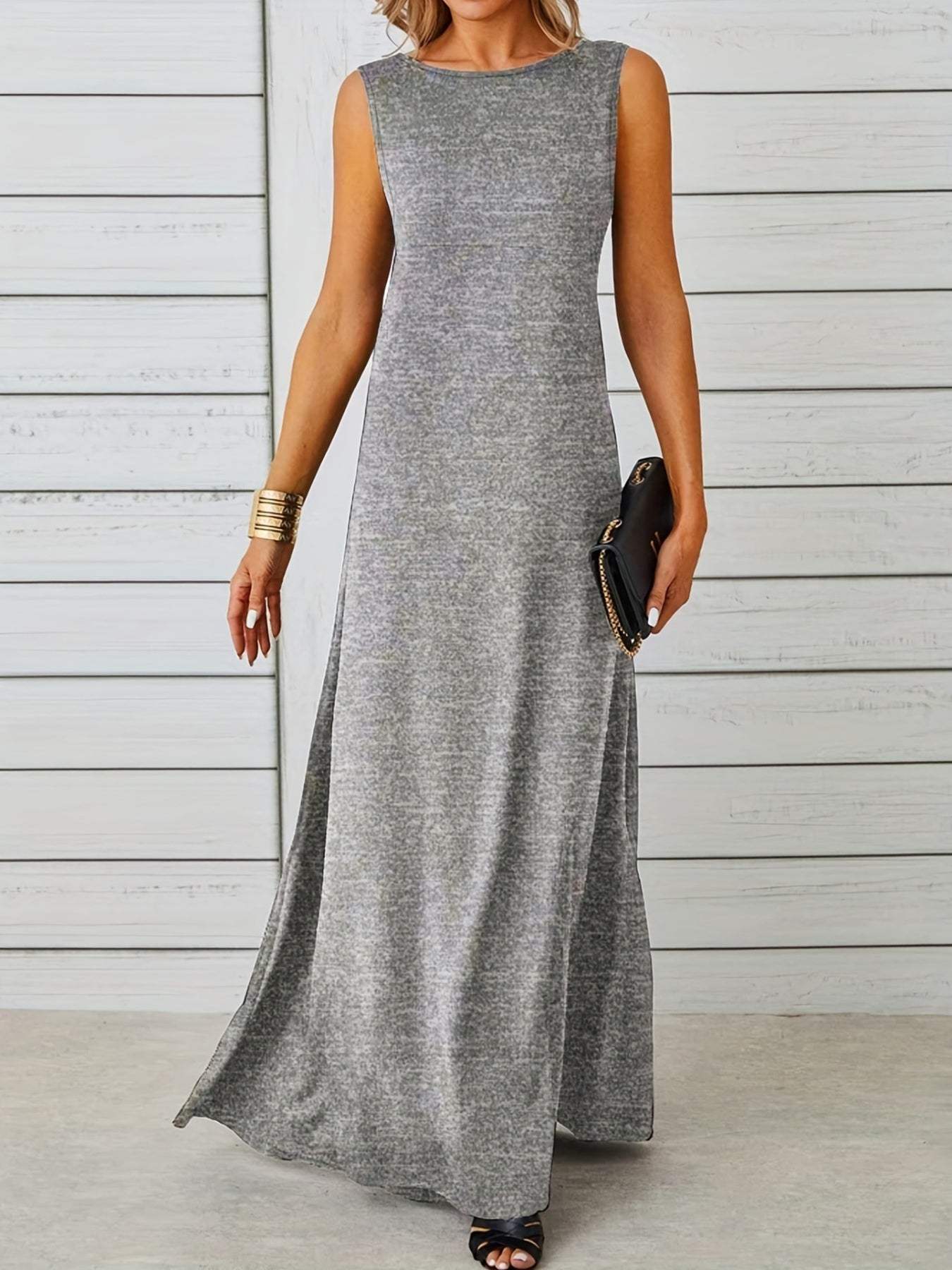 Sleeveless Flowy Maxi Dress - Trendsi - Flyclothing LLC