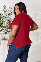 Basic Bae Full Size Round Neck Short Sleeve T-Shirt - ShopBasicbae - Flyclothing LLC