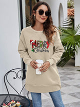 MERRY CHRISTMAS Graphic Sweatshirt - Trendsi - Flyclothing LLC