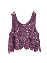 Cutout Scoop Neck Sleeveless Knit Cover Up - Trendsi - Flyclothing LLC