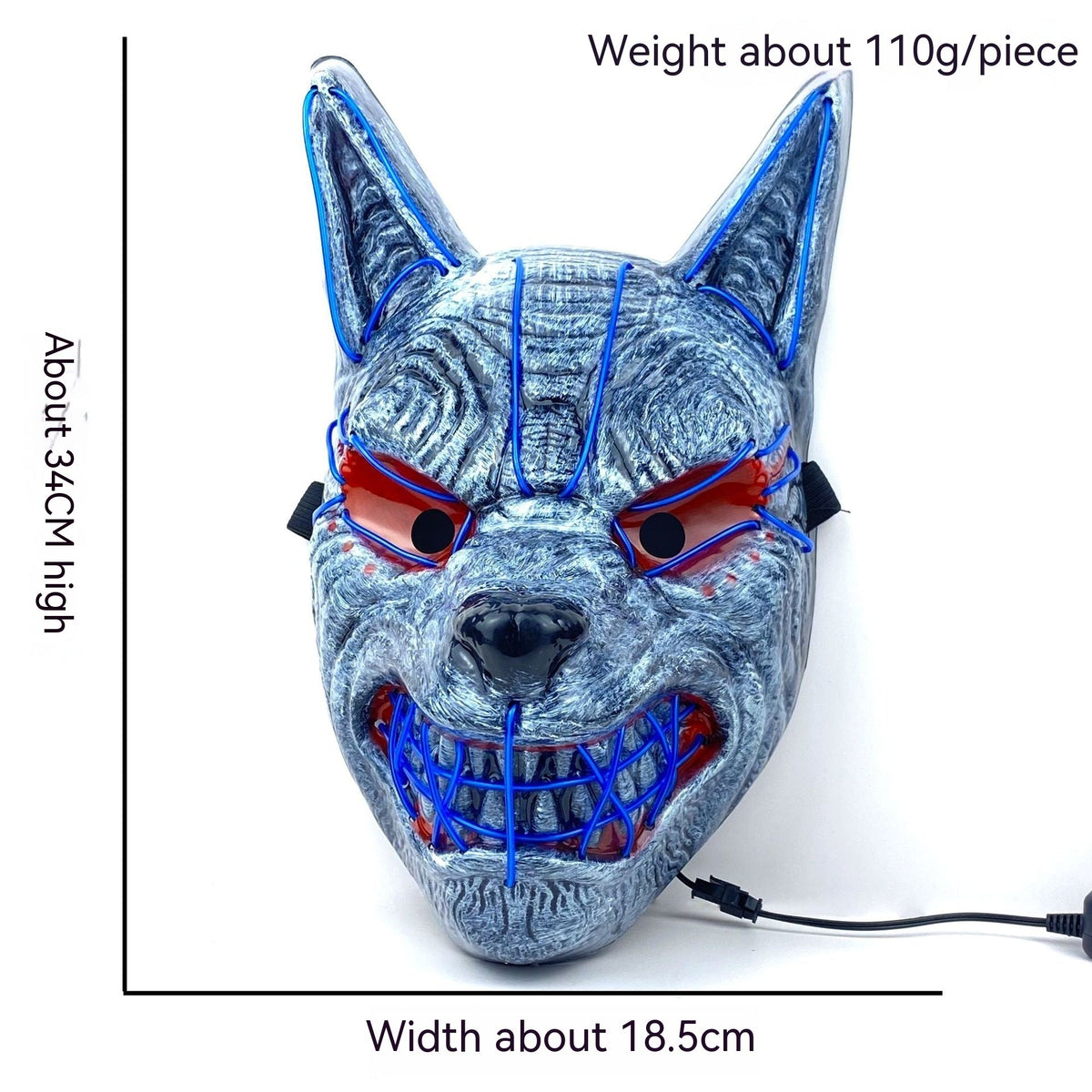 Halloween LED Full Face Luminous Mask - My Store - Flyclothing LLC