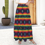 Baha Ranch Colores De Mexico Serape Maxi Prairie Skirt