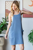 Heimish Full Size Ribbed Sleeveless Mini Tank Dress Plus Size - Trendsi