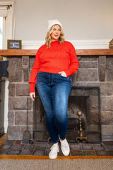 Judy Blue Full Size Washed Thermal Skinny Jeans Plus Size - Trendsi - Flyclothing LLC