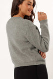 Bow Round Neck Long Sleeve Cardigan - Trendsi - Flyclothing LLC